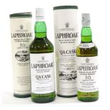 Laphroaig Quarter Cask Single Islay Malt Scotch Whisky 40% 1 litre, in original card tube (one