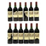 Curruades de Lafite Rothschild 1986 Pauillac (twelve bottles)