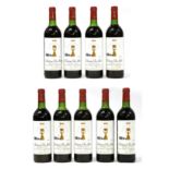 Château Clerc Milon 1981 (nine bottles)