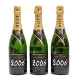 Moët et Chandon Grand Vintage 2006 Champagne (three bottles)
