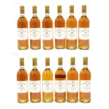 Château Rieussec 1988 Sauternes (twelve bottles) owc, cellared by the Wine Society, 95/100 Robert