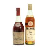 Hine 3 Star Cognac T. Hine & Co. 1960s bottling, 70° proof, 24 fl.ozs. (one bottle), Pellisson, Pere