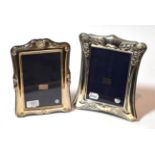 Two Elizabeth II silver photograph-frames, by Carrs, Sheffield, 2005 and 2010, each oblong, one
