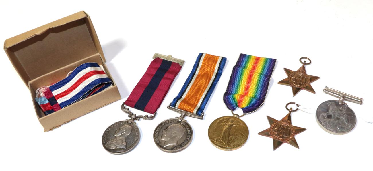 A First/Second World War Gallantry Group of six medals, awarded to 110568 GNR.A.MARRIOTT, R.F.A.,