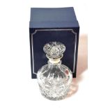 An Elizabeth II Silver-mounted Royal Brierley glass decanter, the mounts by Broadway and Co.,