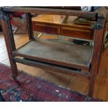 1930s oak "Adap-Table" metamorphic tea trolley/table