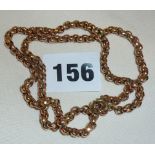 9ct gold belcher chain, approx 16g