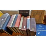 Shelf of books, including Debretts Peerage 1899, handbooks for Triumph Mayflower, Morris Minor and