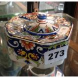 Delft polychrome inkwell