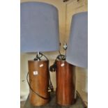 Pair of modern table lamps with shades