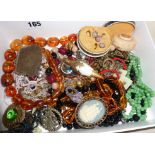 Collection of vintage and older costume jewellery