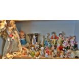 Large quantity of porcelain and other novelty figurines and dolls