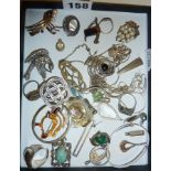Assorted vintage silver and other jewellery, some hallmarked and signed with maker/designer, inc.