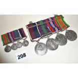 WW1 and WW2 medals group consisting of an RAF long service and good conduct medal, and a Victory