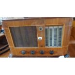 Large wood cased Philco valve radio