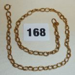 9ct gold chain, approx 19g