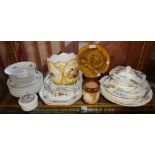 Copeland Spode part dinner service with tureen and meat platters and other china