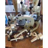 Vintage Russian OMO microscope parts