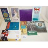 Assorted Royal Mint coin collections or sets, and commemorative £1, £2 and £5 coins