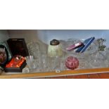 Royal Worcester boxed items, glassware, inc. custard cups, Webb Crystal boxed vase, etc.