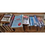 Shelf of assorted spy novels