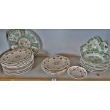 Early 19th c. Royal Crown Derby plates, etc. (some A/F)