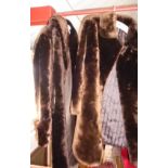Vintage clothing: Two fur coats labelled as Real Pannofix from Hungary