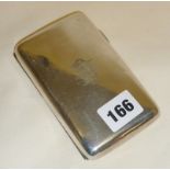 Silver cigar or cheroot case hallmarked for Chester 1909 - James Deakin & Sons