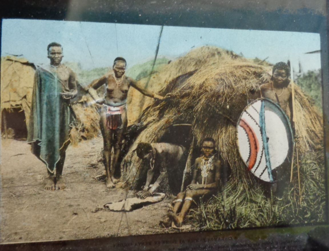 Good collection of lantern slides in four cases of images of African natives and dwellings, - Image 7 of 18