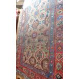 Antique Caucasian rug, approx 52" x 100"