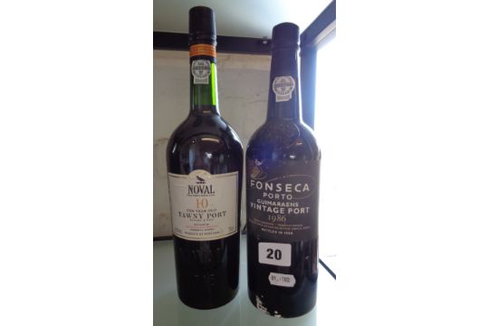 Vintage Port -Noval 10 year old Tawny, and Fonseca Guimaraens 1986