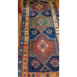 Contemporary Kazak runner carpet, approx 37" x 100"