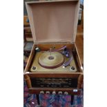 1940s/50s Columbia radiogram on Dansette type legs