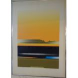 Tetsuro SAWADA (1933-1998) two silkscreen prints for his "Sky" series, one titled "Light Echo", no.