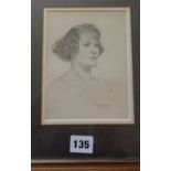 Bernard MUNNS period portrait of a woman, signed