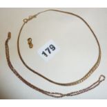 9ct gold jewellery - old and vintage necklaces etc.