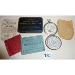 Wynne's Infallible Hunter Meter with accessories, booklets and in original tin