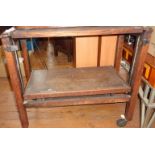 1920s/30s oak Adap-table metamorphic tea trolley