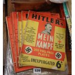 WW2 Editions of Hitler's Mein Kampf (16 magazines of 18)