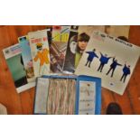 LP records: Beatles vinyl LP's - Help, Beatles for Sale, Please Please Me and With the Beatles and