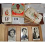 Cigarette cards, Spinet, BDV Silks (mainly famous artists), Ogden's playing cards, plus some "