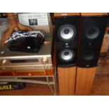 Denon AVR-3802 7.1 Home Amp/Receiver, together with a pair of 101 dB efficient PSB speakers and a