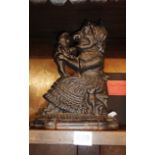 Cast iron Judy (from Punch & Judy) door stop