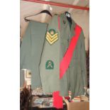Royal Marine Sergeant Major's uniform with sash