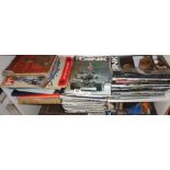 Tank Magazines. War Illustrated, Bruce Bairnsfather books etc (shelf)