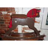 Child's wooden rocking horse