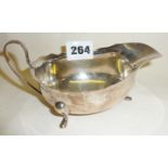 Hallmarked silver Adie Bros. sauce boat - Birmingham 1932, 3.5 troy oz