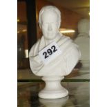 Goss Parian china bust of Sir Walter Scott