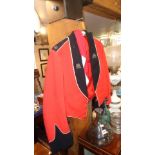 Royal Surrey regiment officer's mess dress jacket and cummerbund