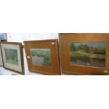 Three pastel paintings by G.L. GALSWORTHY